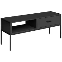 Plateau 48" TV Console in Black by Monarch Specialties