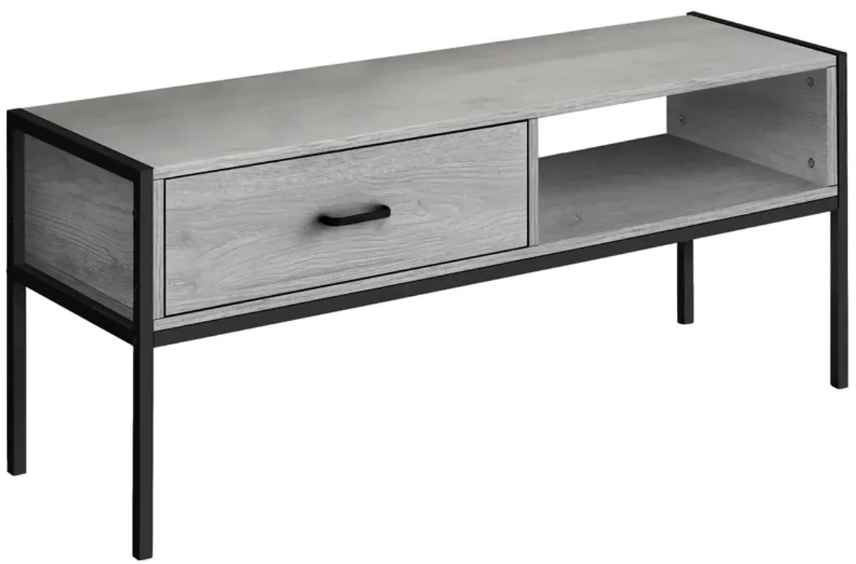 Plateau 48" TV Console in Gray by Monarch Specialties