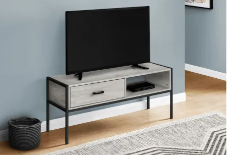 Plateau 48" TV Console in Gray by Monarch Specialties