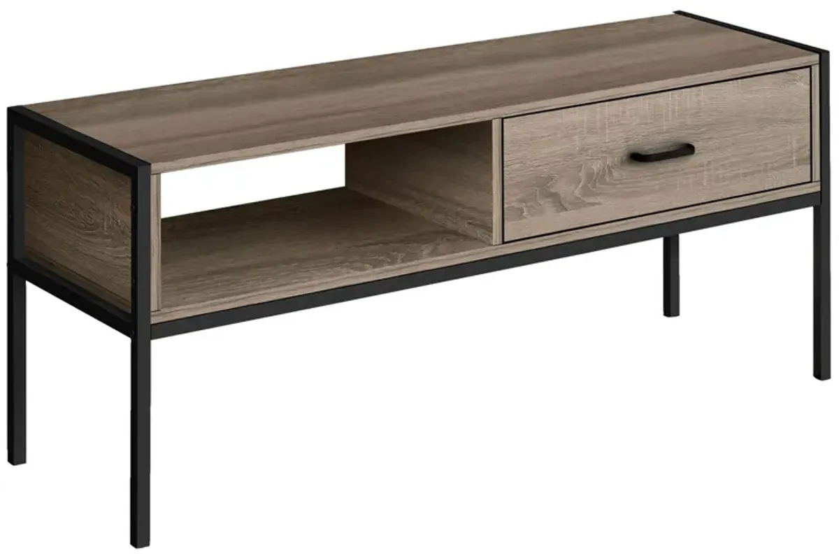 Plateau 48" TV Console in Dark Taupe by Monarch Specialties