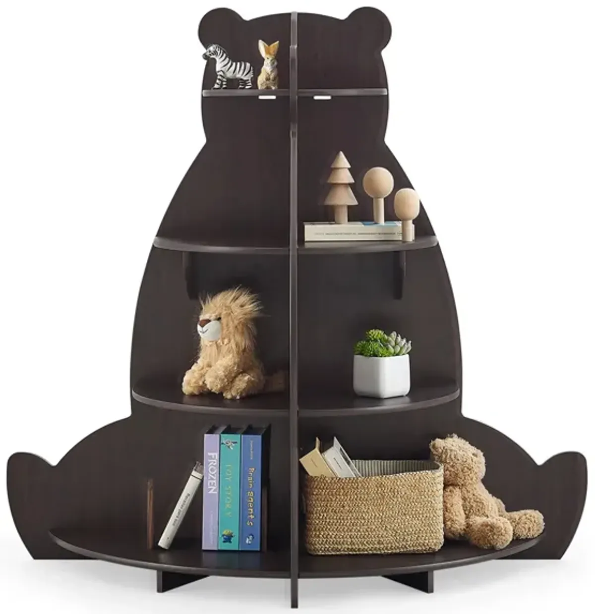 Bear Bookcase By Delta Children in Crafted Walnut by Delta Children