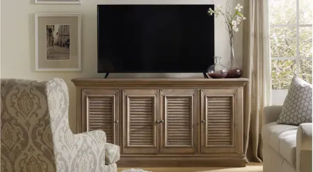 Regatta 72" Entertainment Console in Light Brown by Hooker Furniture