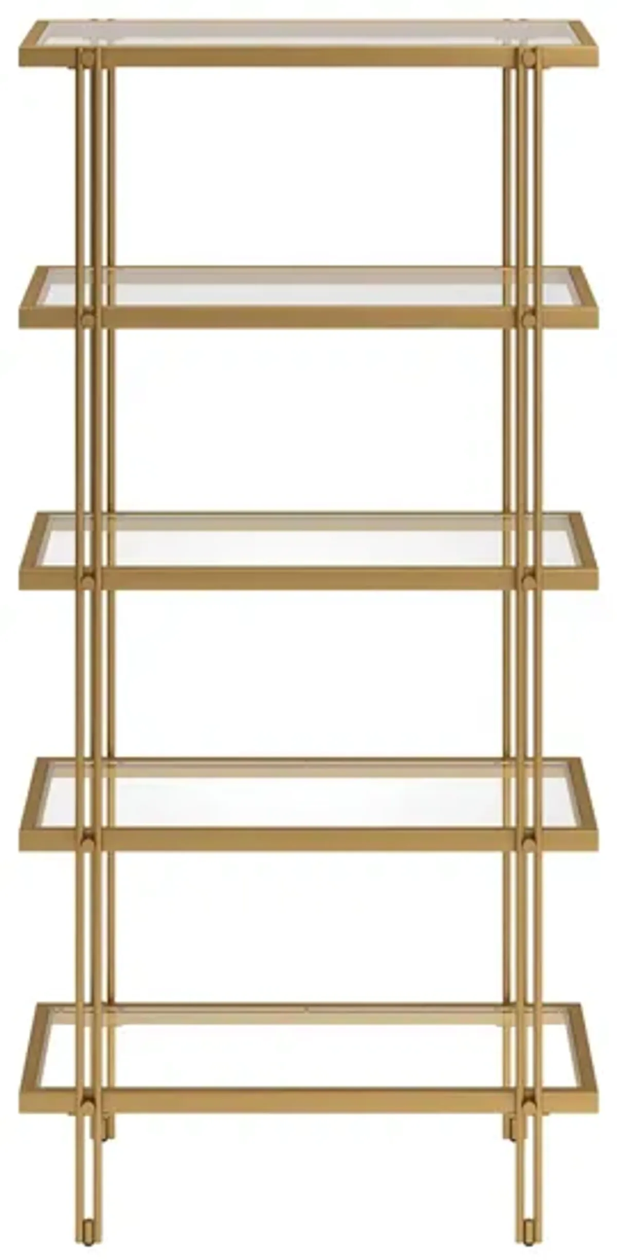 Driscoll Bookcase in Brass by Hudson & Canal