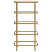 Driscoll Bookcase in Brass by Hudson & Canal