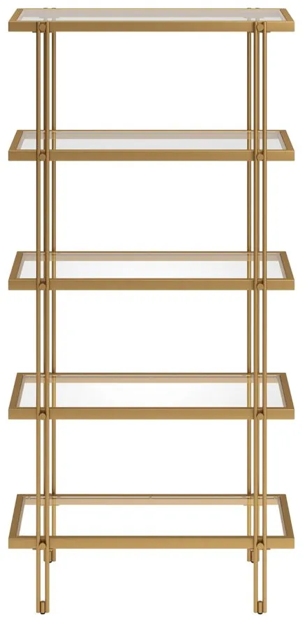 Driscoll Bookcase in Brass by Hudson & Canal