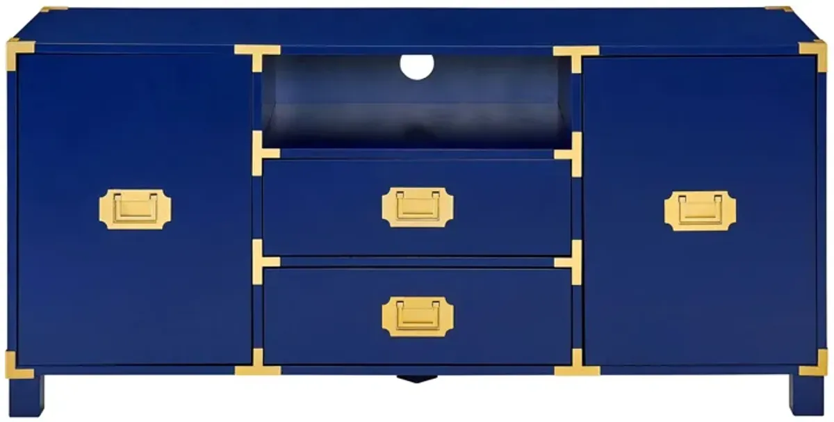 Hatherleigh Media Stand in Blue by SEI Furniture