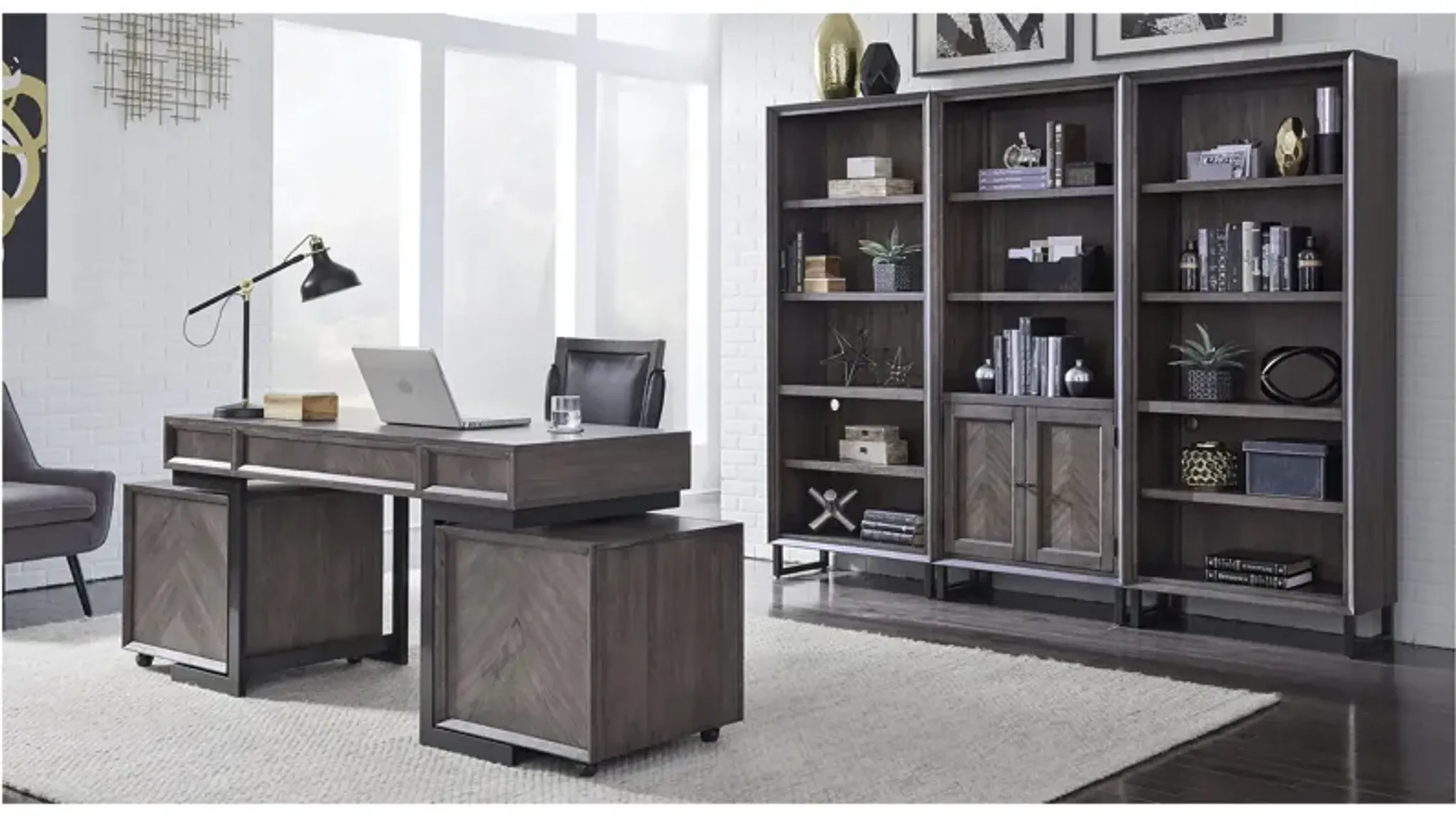 Harper Point Door Bookcase | Furniture.com