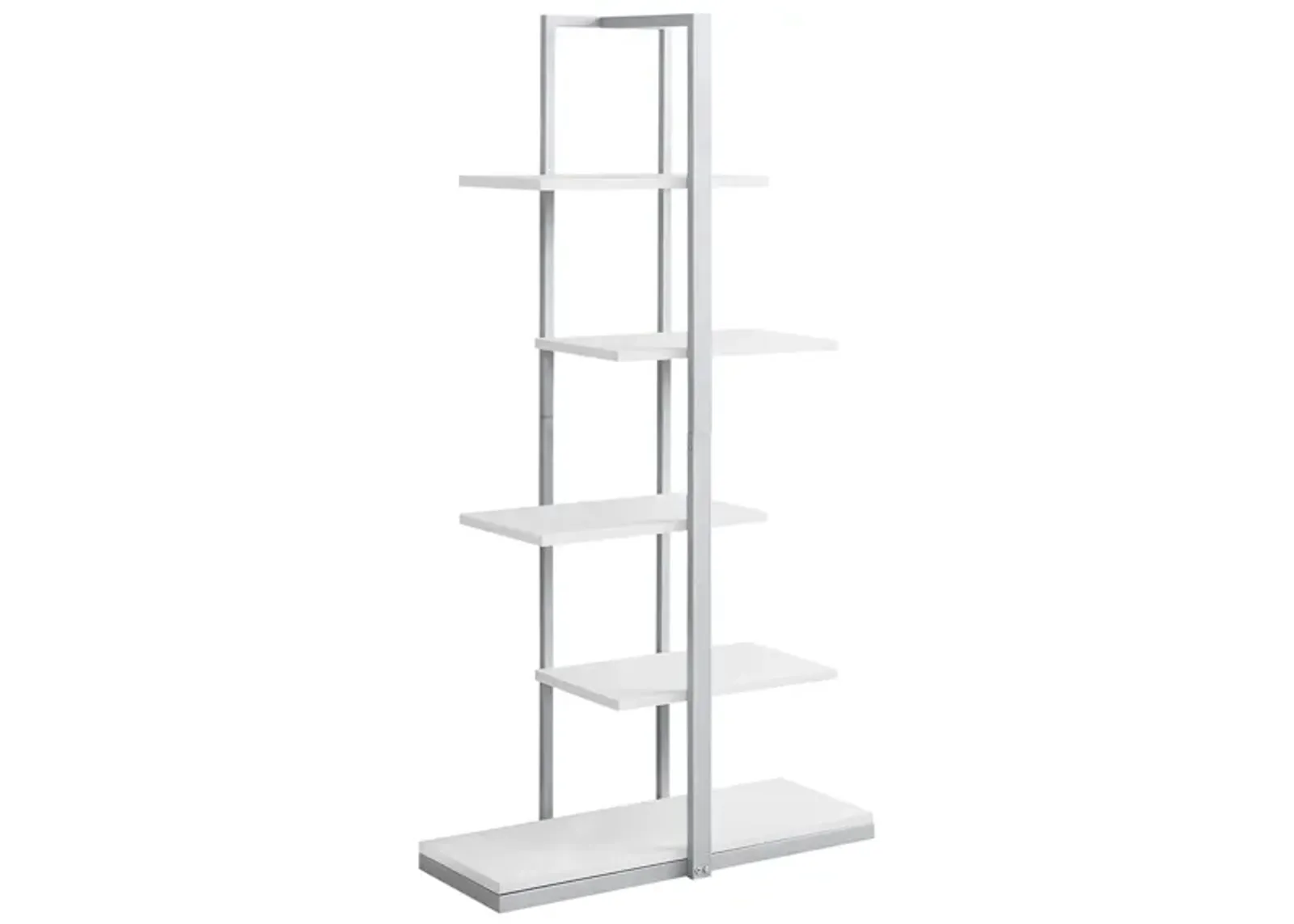 Adelia Bookcase in White by Monarch Specialties