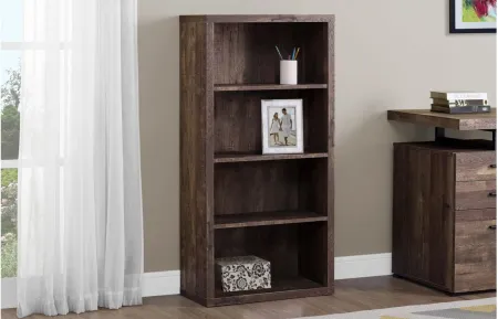 Ebba Bookcase in Brown by Monarch Specialties