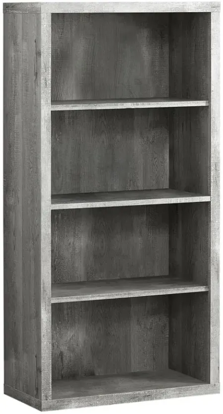 Ebba Bookcase in Gray by Monarch Specialties