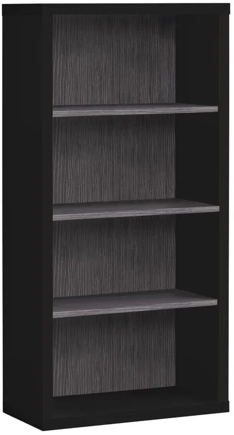 Ebba Bookcase in Black by Monarch Specialties