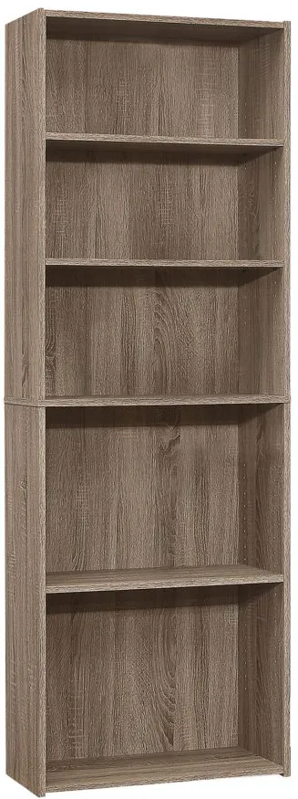 Eleanora Bookcase in Dark Taupe by Monarch Specialties