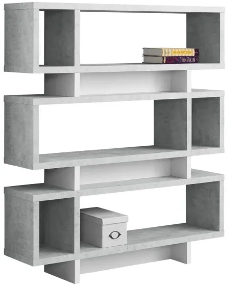 Ephraim Bookcase in Gray by Monarch Specialties