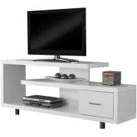 Depew TV Stand in White by Monarch Specialties