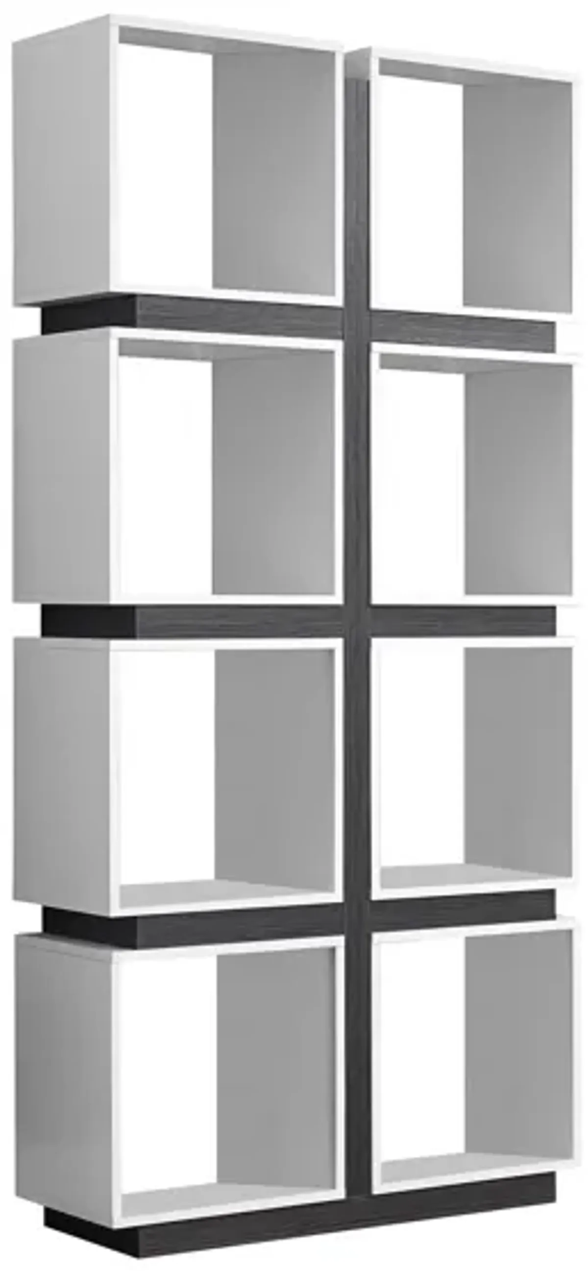 Shay Bookcase in White by Monarch Specialties