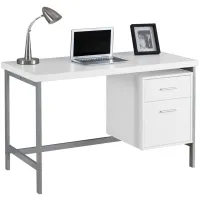 Xavier Computer Desk in White by Monarch Specialties