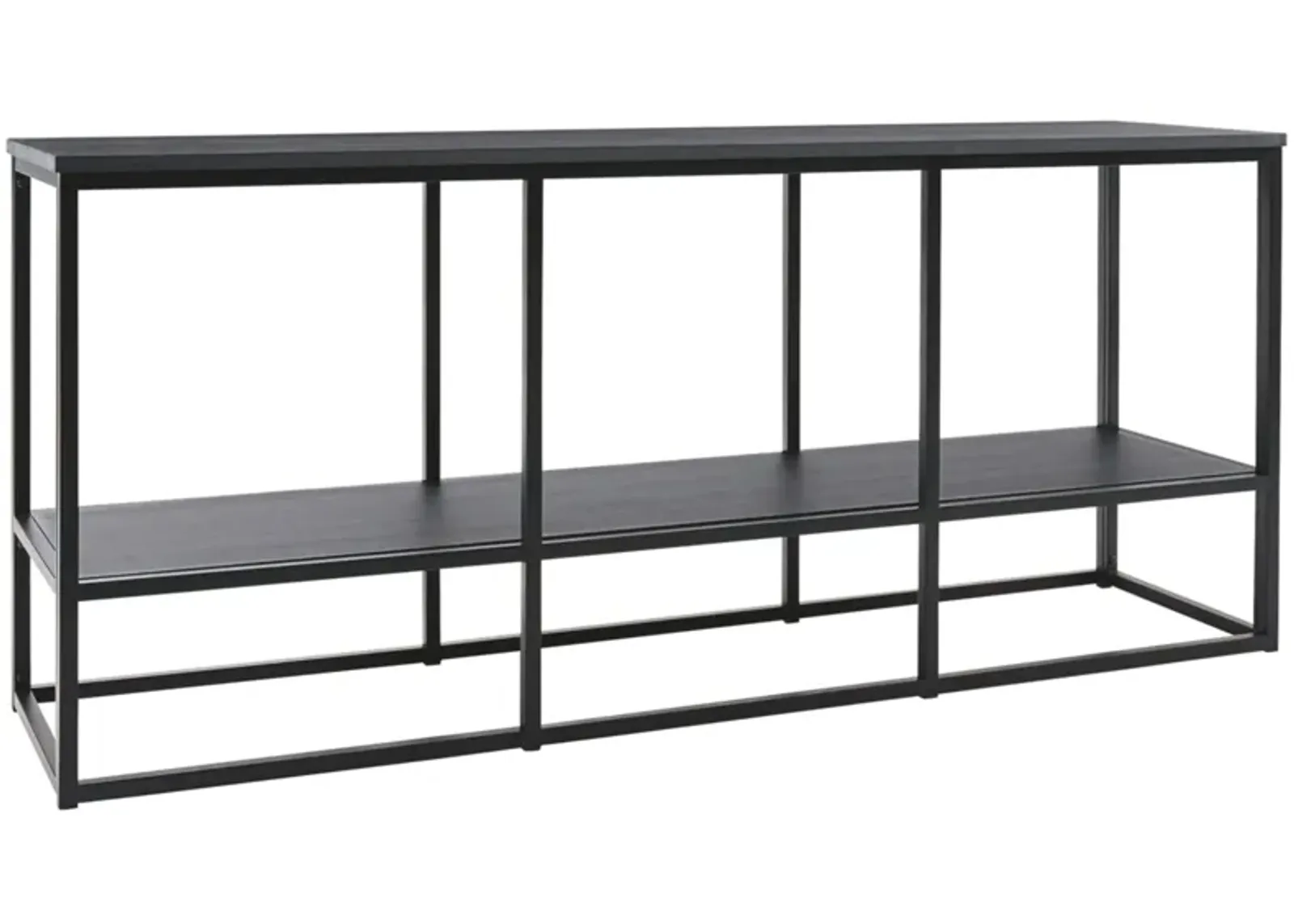 Yarlow TV Stand with Shelf in Black by Ashley Furniture