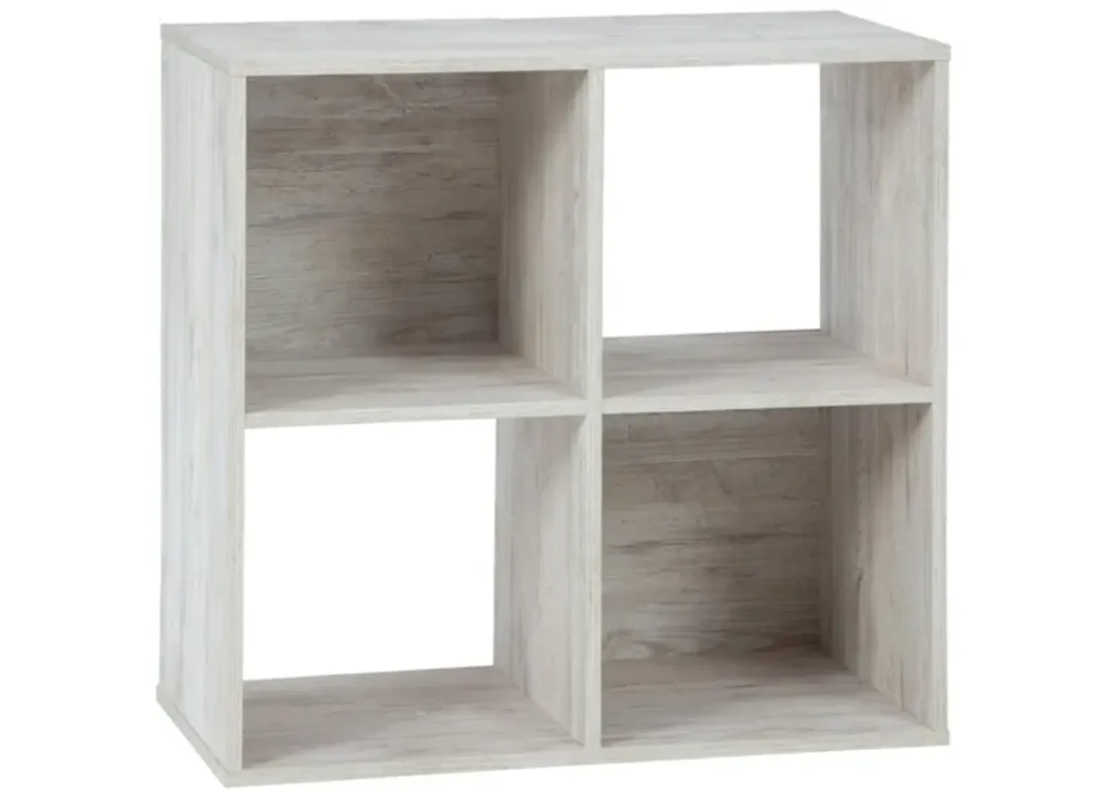 Paxberry Four Cube Organizer in Whitewash by Ashley Express