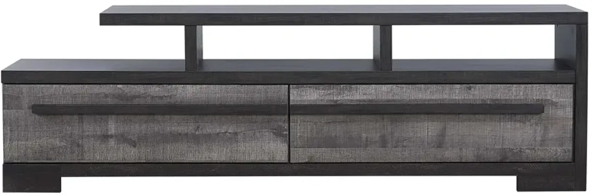 Remington TV Console in Rustic Gray& Dark Ebony by Crown Mark