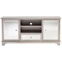 Halsey Media Stand in Silver by SEI Furniture