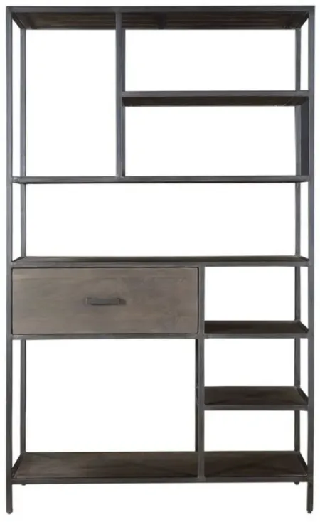 Mac Bookcase in Brown & Grey by Coast To Coast Imports