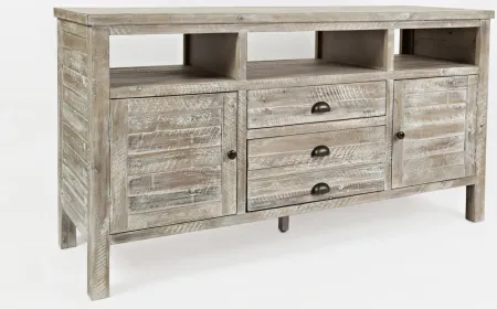Artisan's Craft 60" TV Console in Washed Gray by Jofran