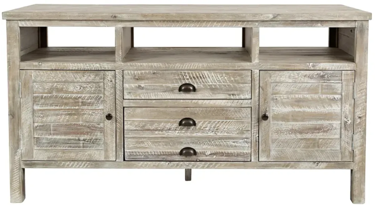 Artisan's Craft 60" TV Console in Washed Gray by Jofran