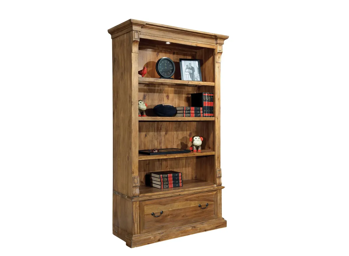 Wellington Executive Center Bookcase in Wellington Natural by Hekman Furniture Company