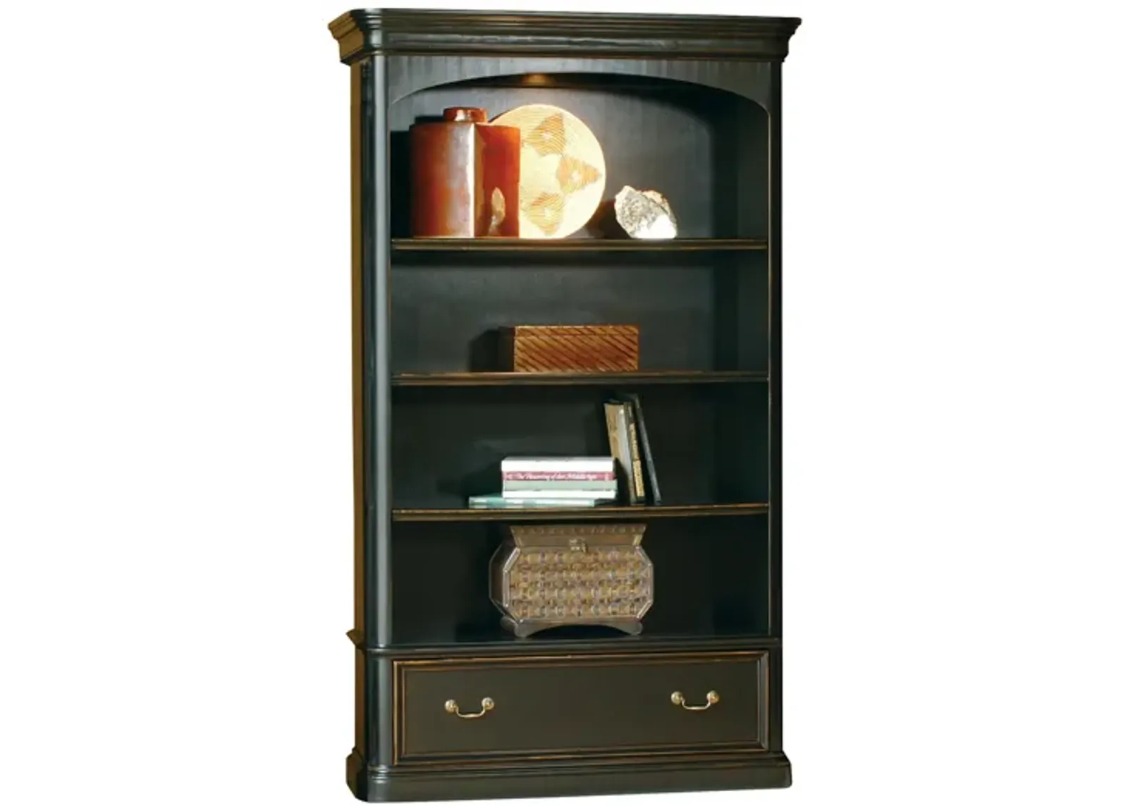 Hekman Executive Center Bookcase in Louis Phillipe by Hekman Furniture Company