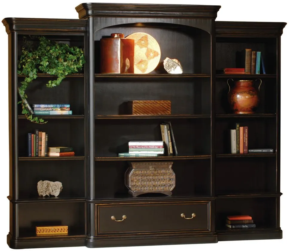 Hekman Exececutive Left Bookcase in Louis Phillipe by Hekman Furniture Company