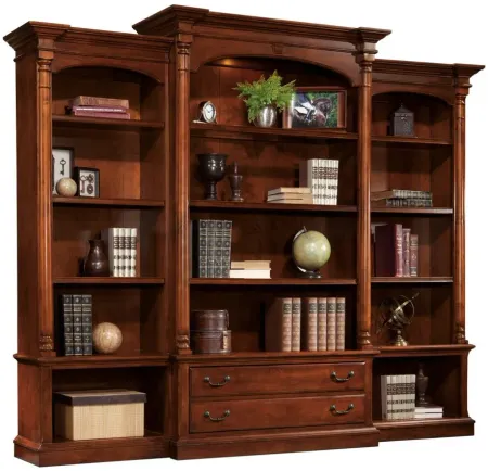 Hekman Right Pier Bookcase in WEATHERED CHERRY by Hekman Furniture Company