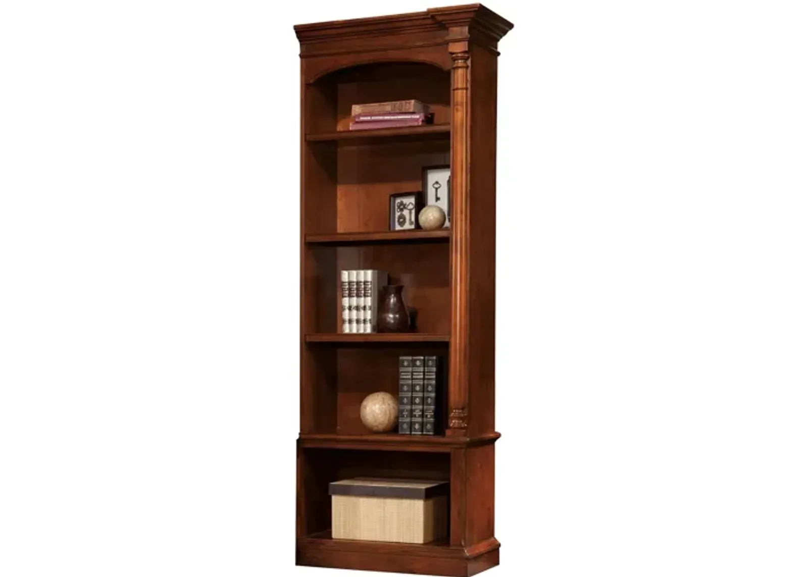 Hekman Right Pier Bookcase in Weathered Cherry by Hekman Furniture Company