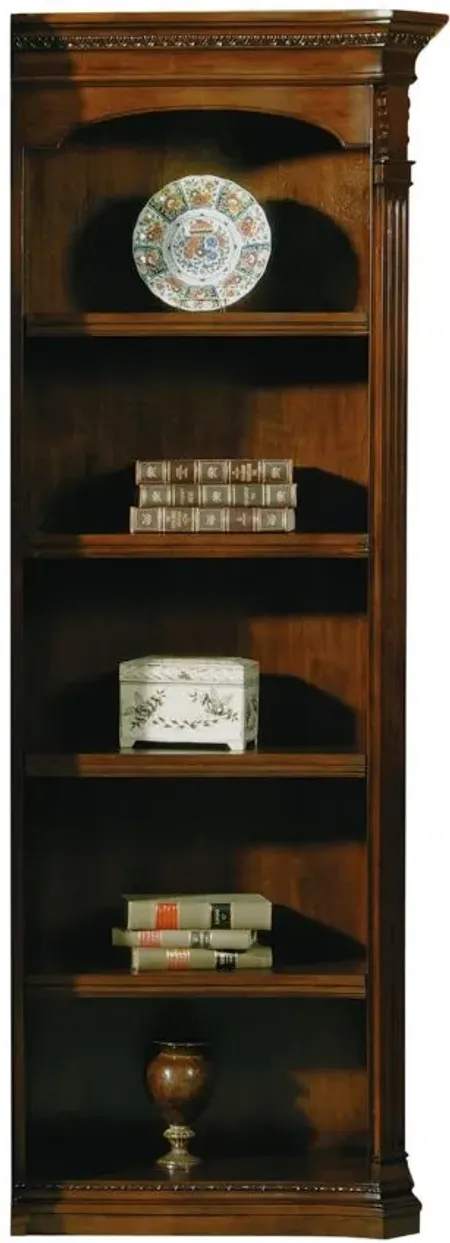 Hekman Executive Right Bookcase in OLD WORLD WALNUT BURL by Hekman Furniture Company