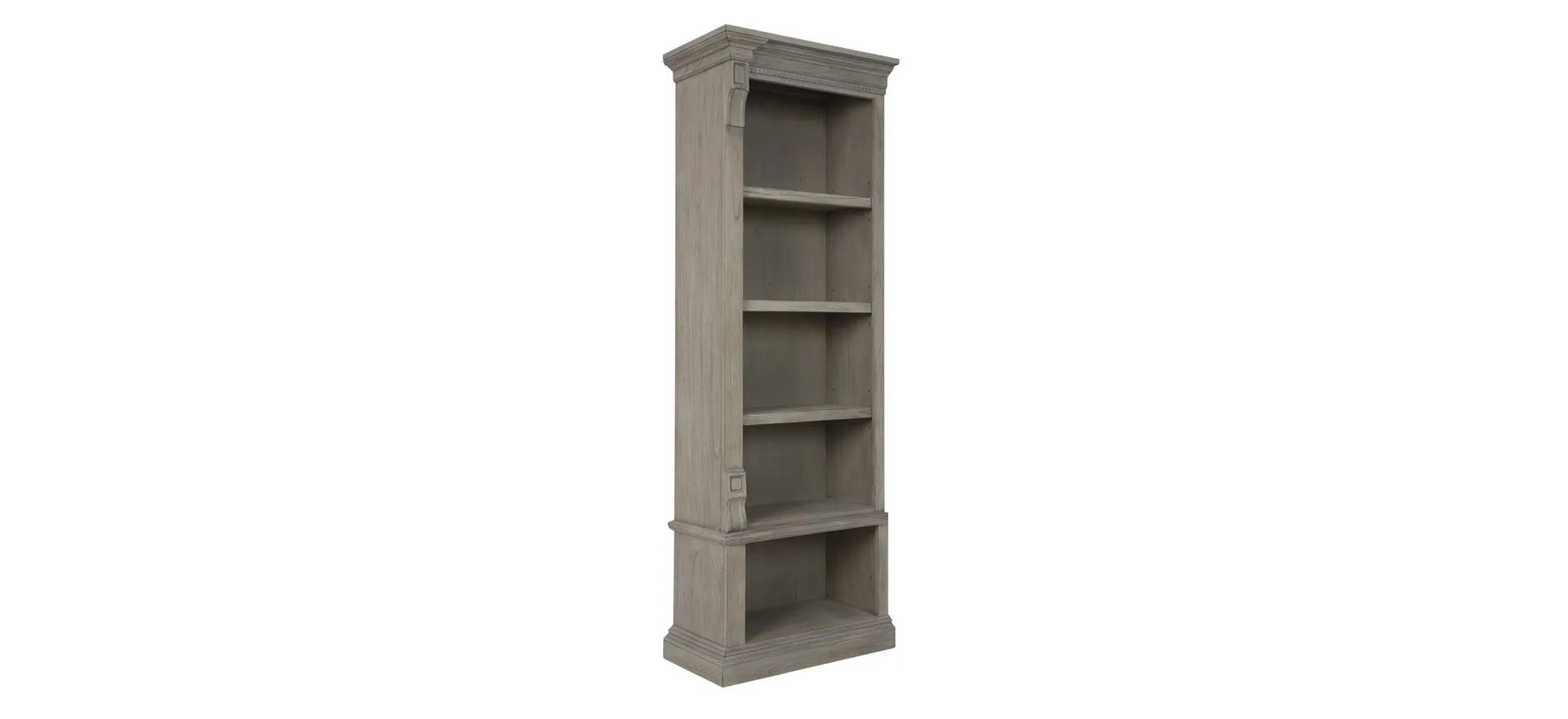 Wellington Exececutive Left Bookcase in Wellington Driftwood by Hekman Furniture Company