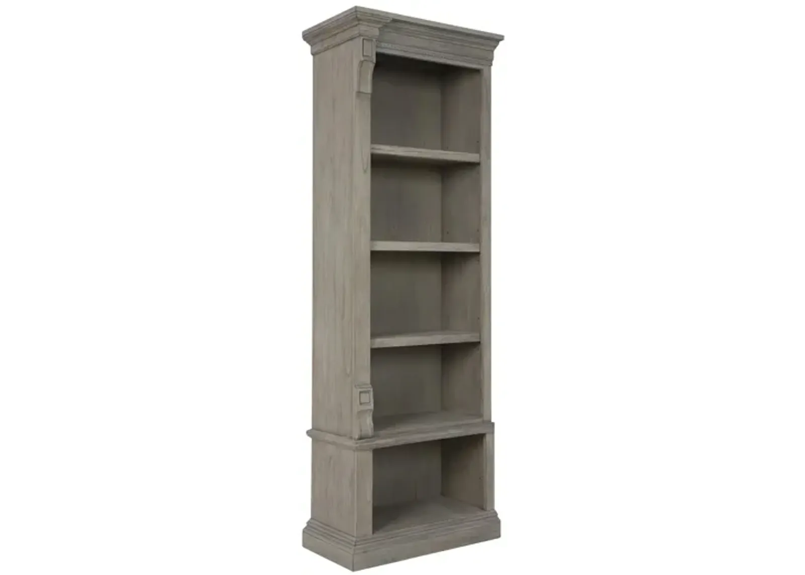 Wellington Exececutive Left Bookcase in Wellington Driftwood by Hekman Furniture Company