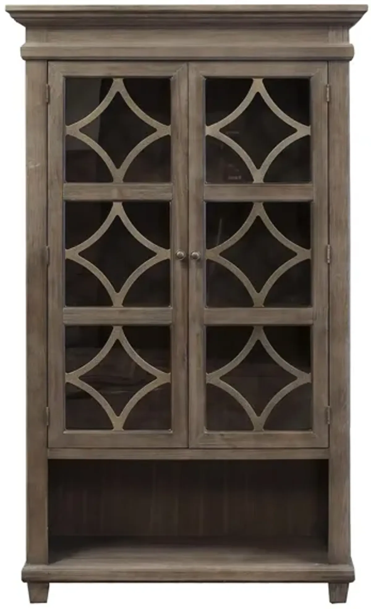 Lexicon Bookcase w/ Doors in Weathered Dove by Martin Furniture