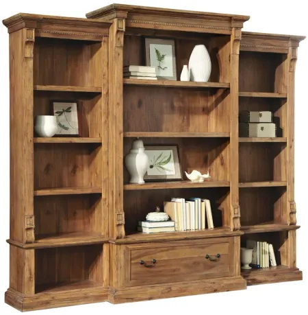 Wellington Executive Right Bookcase in WELLINGTON NATURAL by Hekman Furniture Company