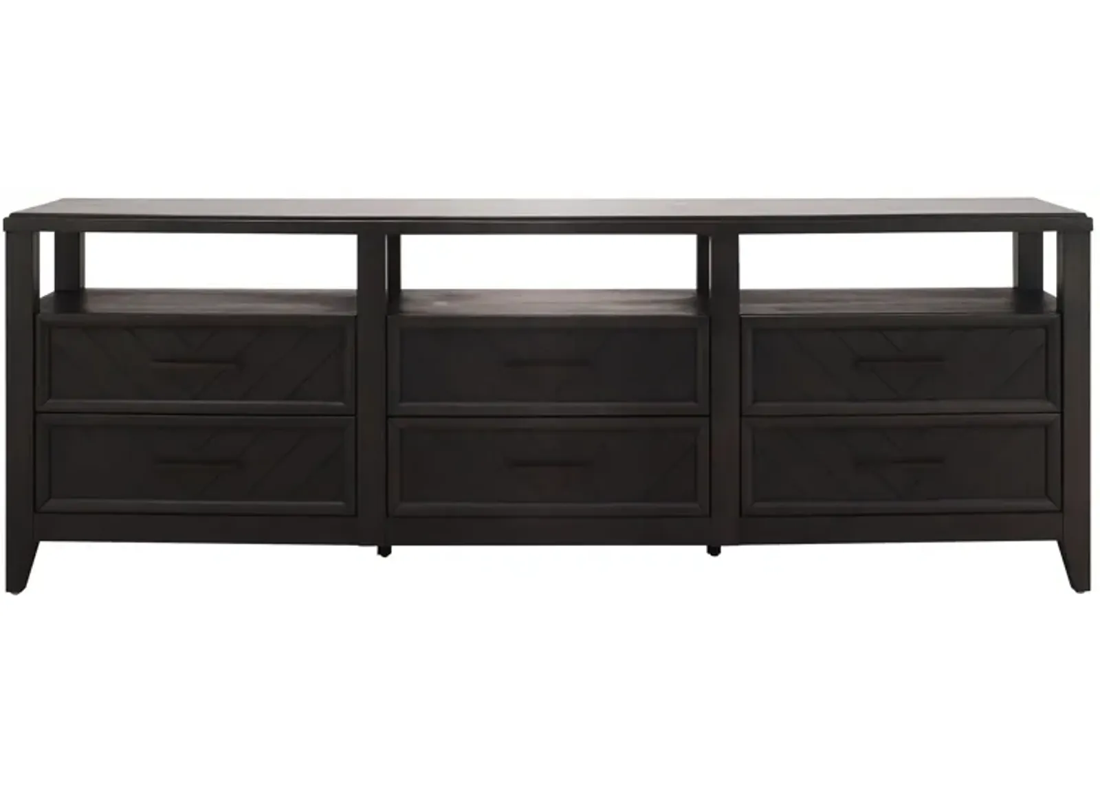 Bari 86" TV Console in Smoke by Najarian