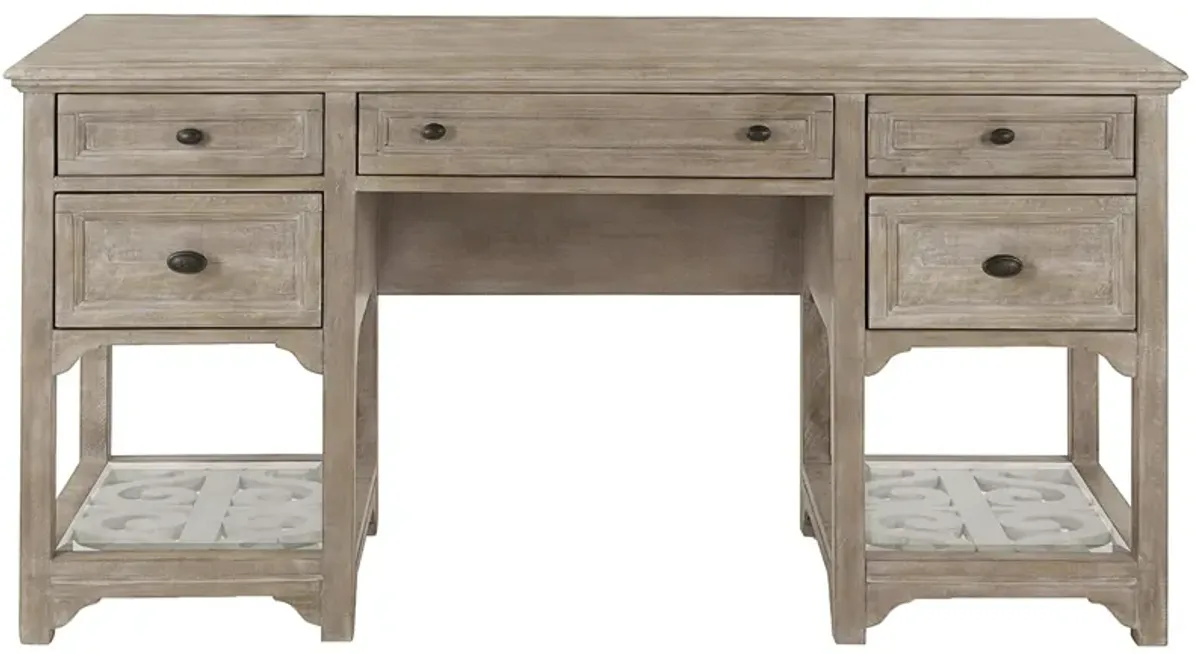 Tinley Park Executive Desk in Dovetail Gray by Magnussen Home