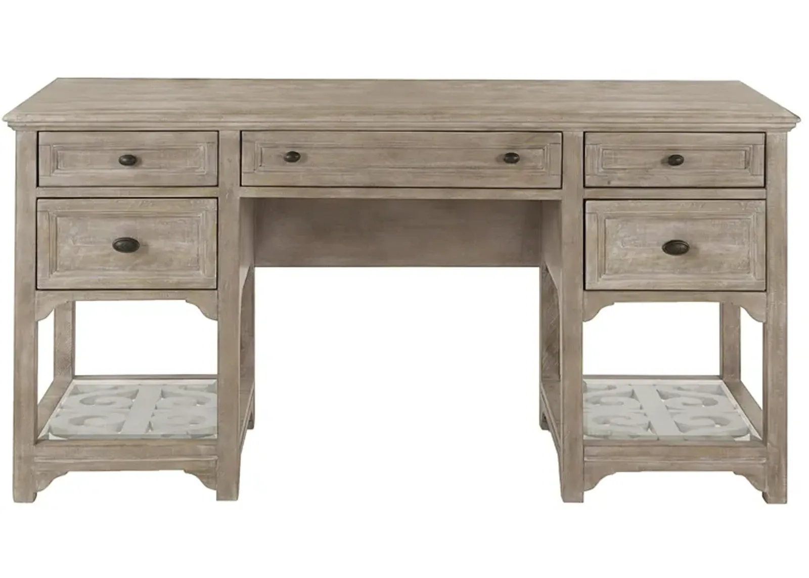 Tinley Park Executive Desk in Dovetail Gray by Magnussen Home