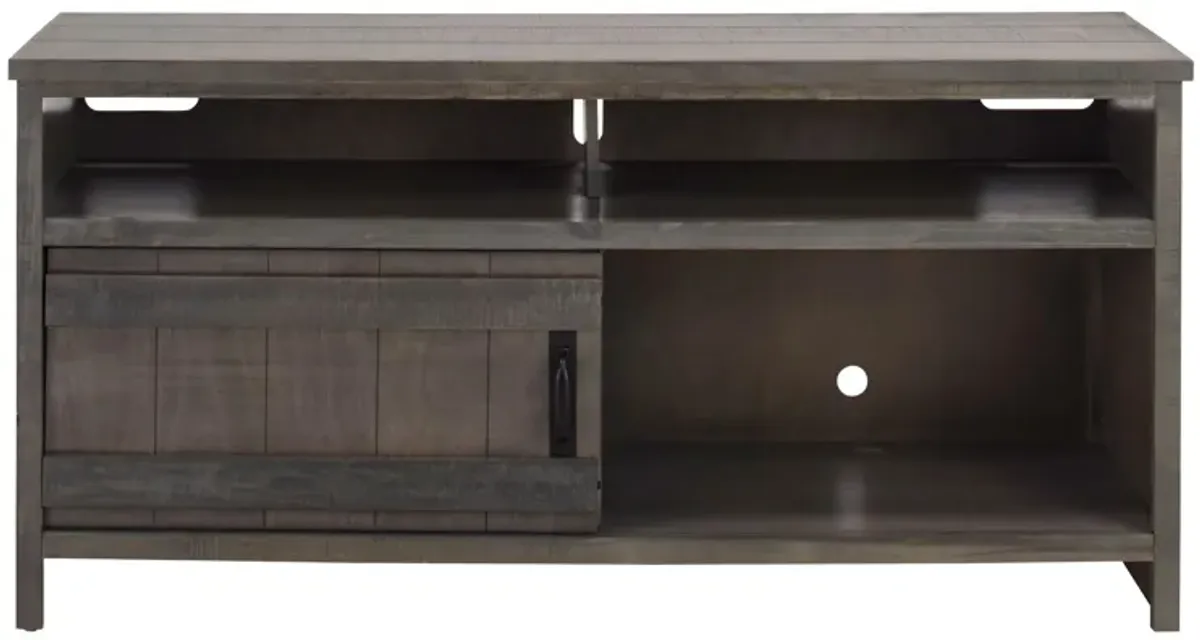 Berman 56" TV Console in Rain Grey by Golden Oak