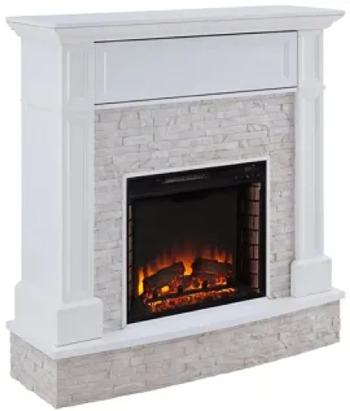 Bingham Faux Stone Media Fireplace
