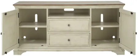 Kaye 66" TV Console in Antique White by Liberty Furniture