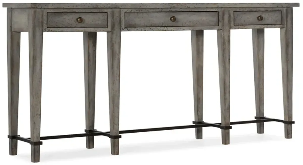 Ciao Bella Narrow Console in Speckled gray by Hooker Furniture