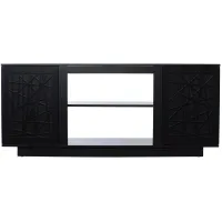 Phoebe Media Console in Black by SEI Furniture