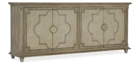 Alfresco Palazzo Entertainment Console in Soft taupe by Hooker Furniture