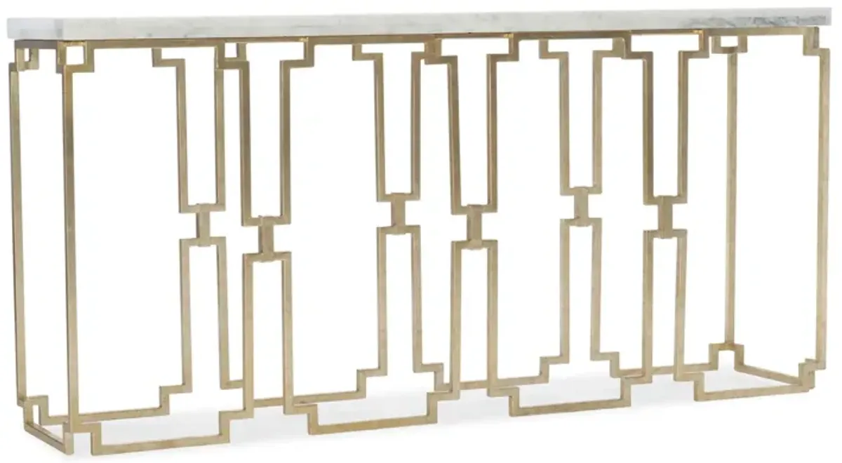 Evermore Console Table in Gold by Hooker Furniture