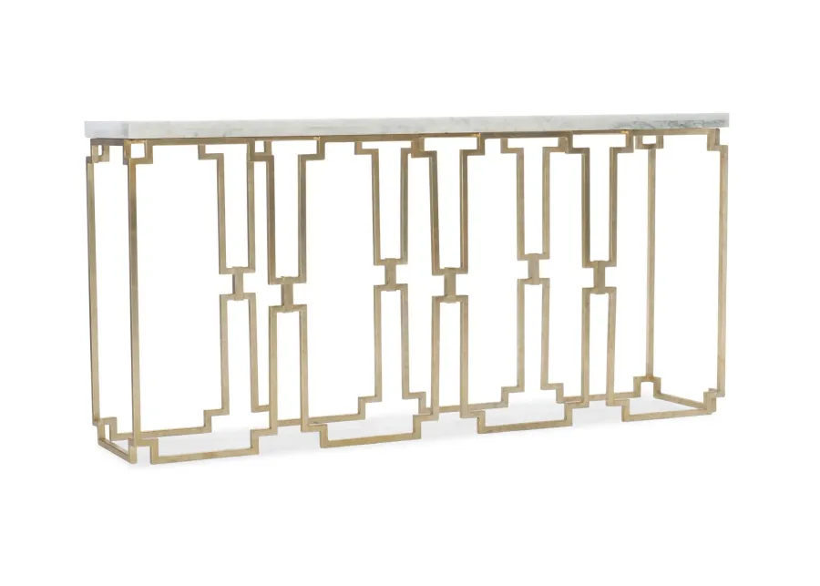 Evermore Console Table in Gold by Hooker Furniture