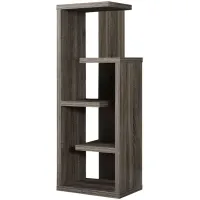 Claymore Bookcase in Dark Taupe by Monarch Specialties