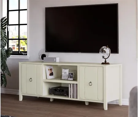 Her Majesty TV Console in White by DOREL HOME FURNISHINGS